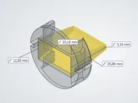 23,1 x 12,5 x 25 x 3,1mm - 0.2mm layer, 2 walls, 15% infill