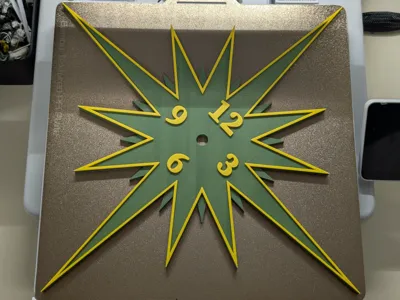 MCM Star Clock face