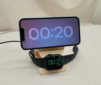 通用所有iPhone手机/apple watch手表 双磁吸无线充支架