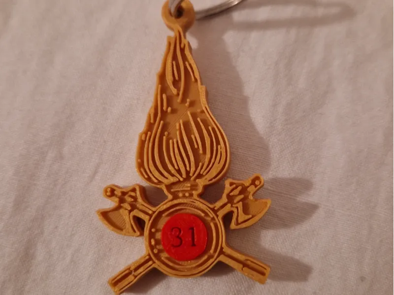 portachiavi fiamma dei pompieri