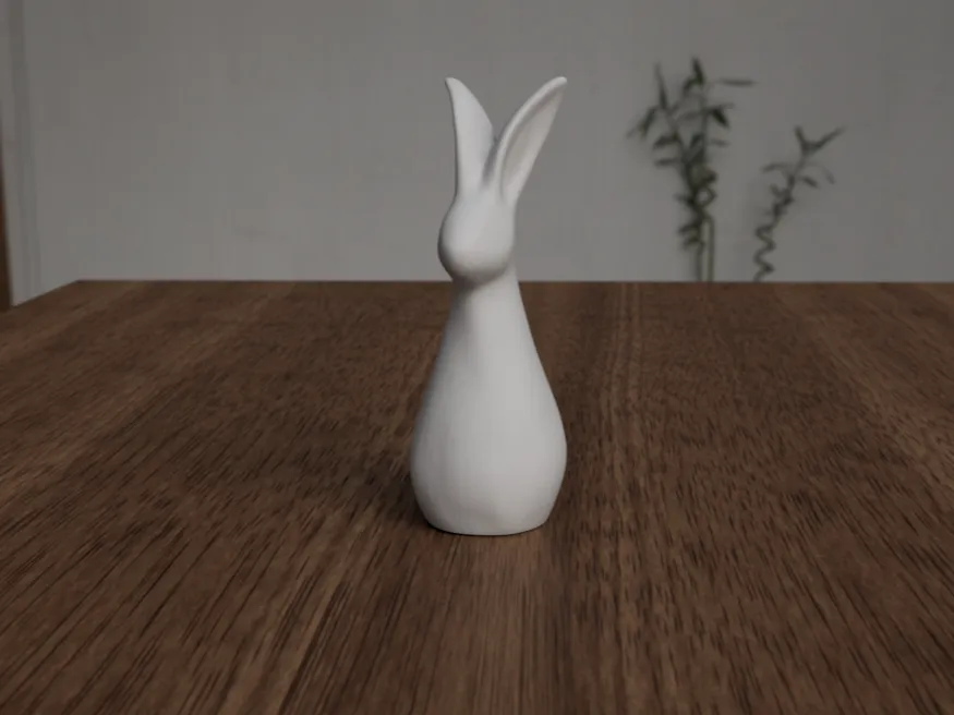 Lapin sculpture décoratif — Pâques