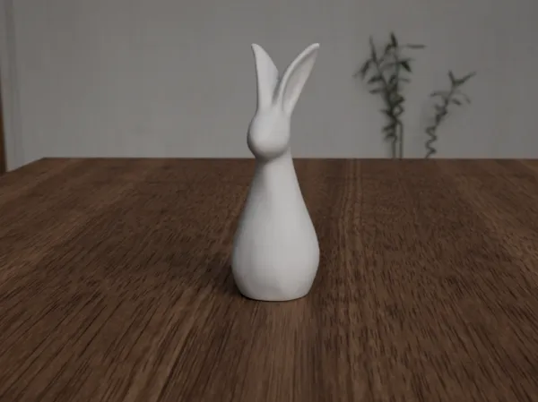 Lapin sculpture décoratif — Pâques
