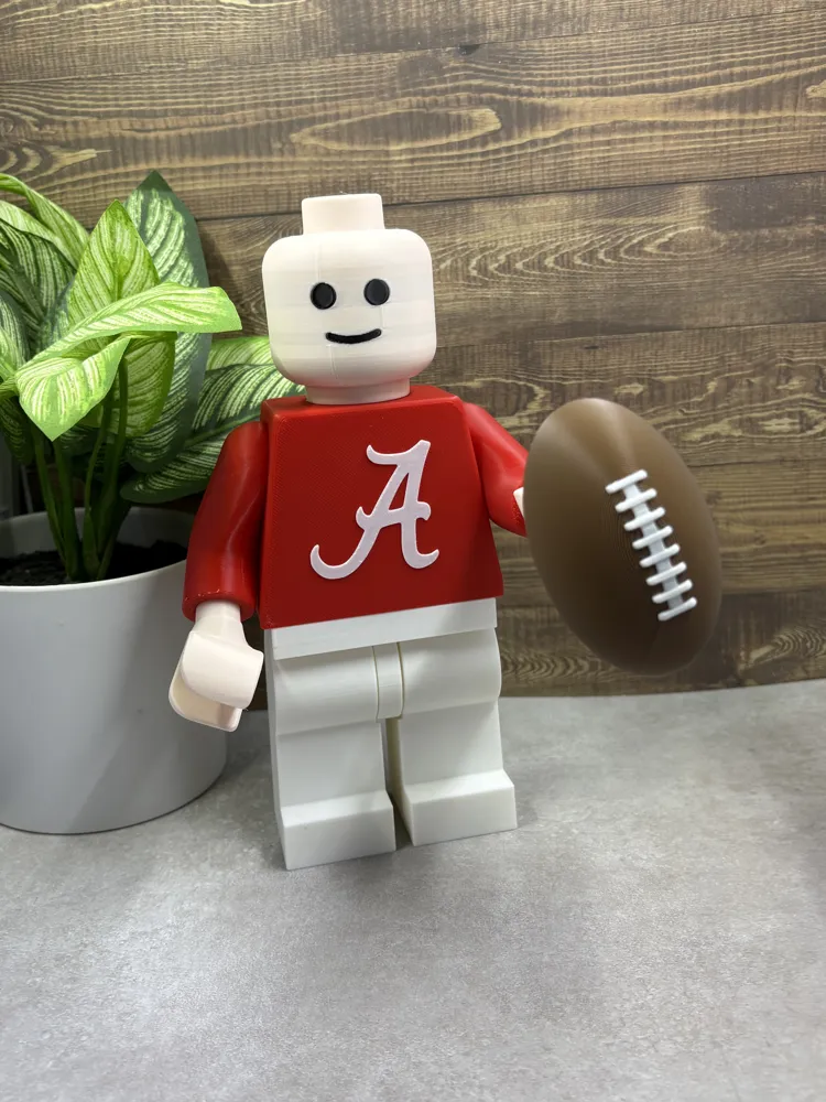 500% Brick Accessory - Football Version 2 - Free 3D Print Model ...