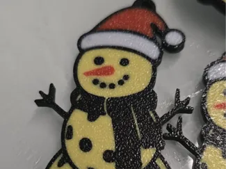 Pickleball snowman