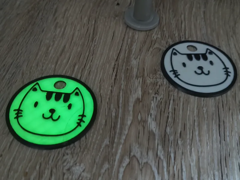 Tabby Cat Keychain