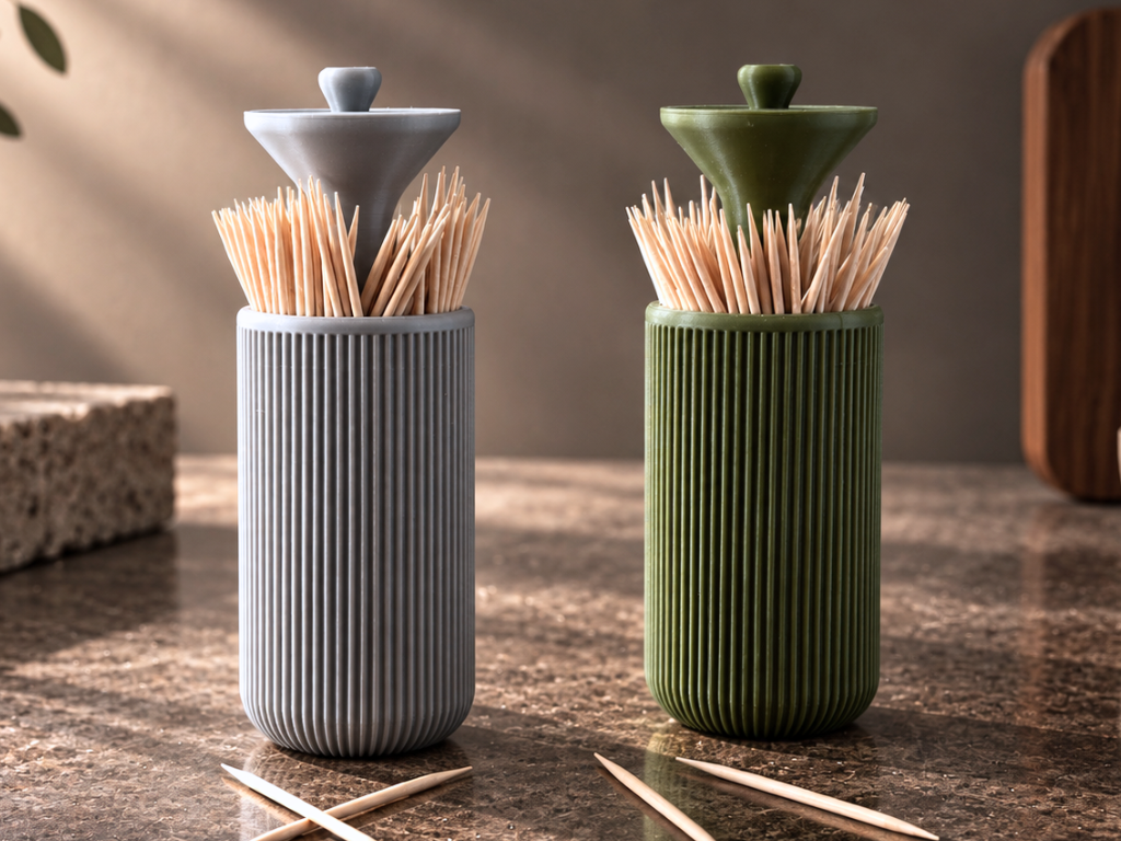 Toothpick Dispenser | Japandi - 3D printed Decor, in stock in India