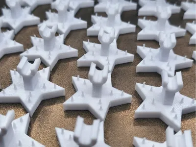 Double-rod Fence Star Clips