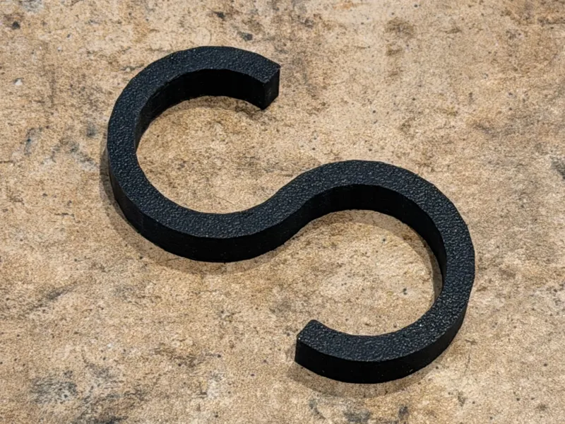 Sturdy S hook - easy and fast to print