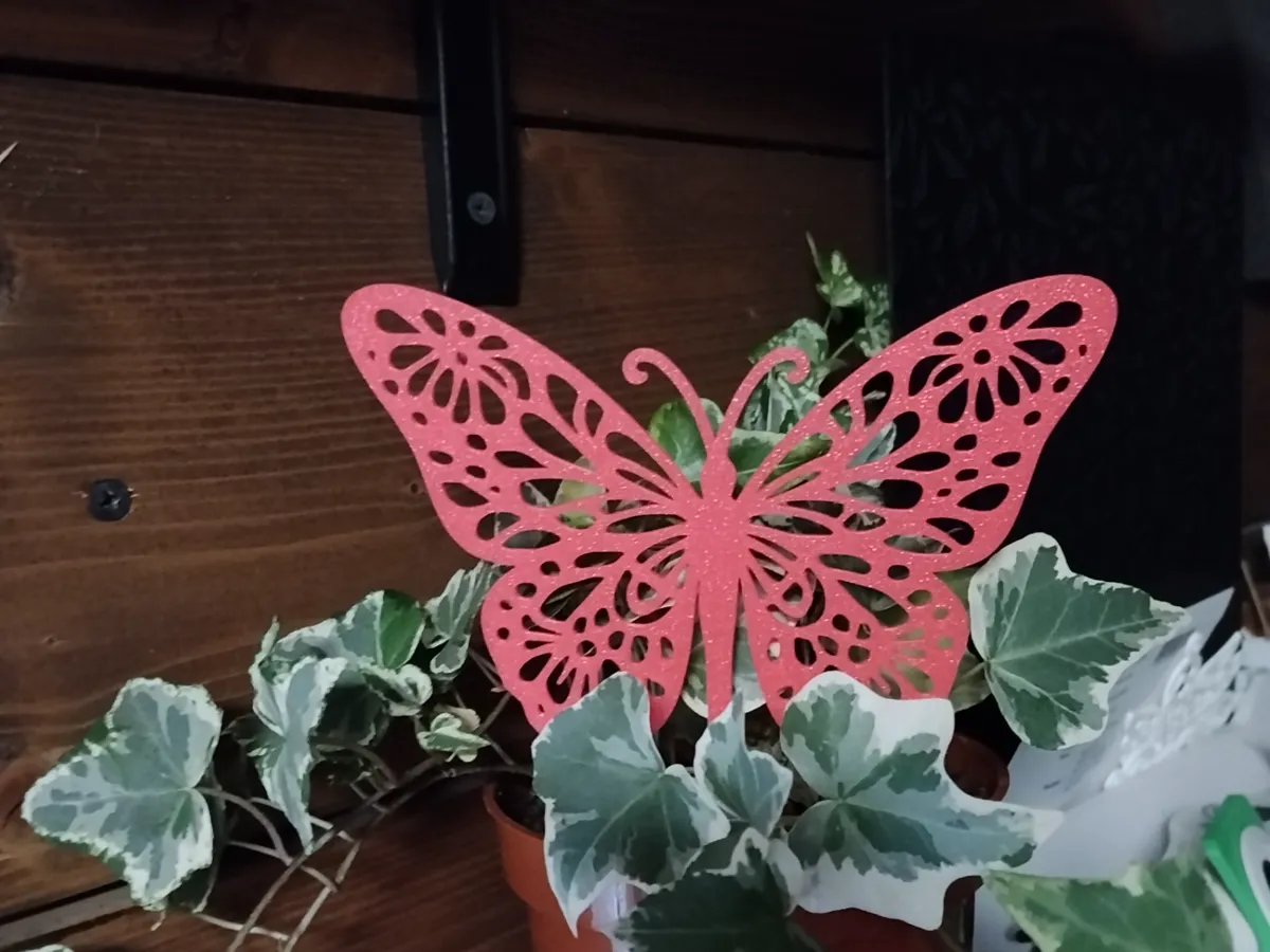 Topper papillon pour pot de fleurs