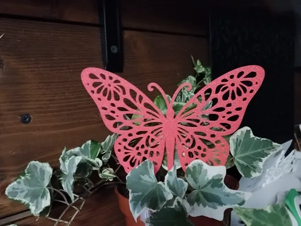 Topper papillon pour pot de fleurs