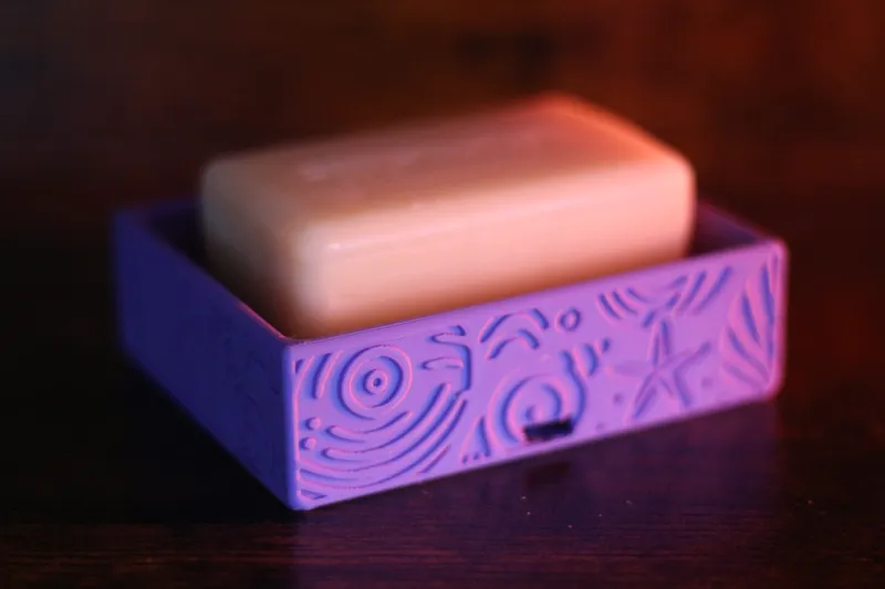 "Sea" soap dish with drain