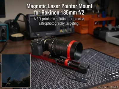 Magnetic Laser Pointer for Rokinon / Samyang 135/2