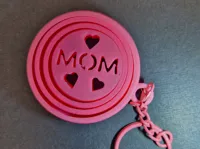 Porte-clés fidget MOM cœur gyroscopique — photo 2