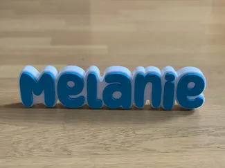 Namensschild Melanie