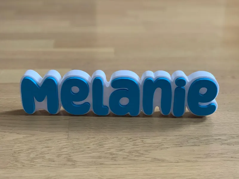 Namensschild Melanie
