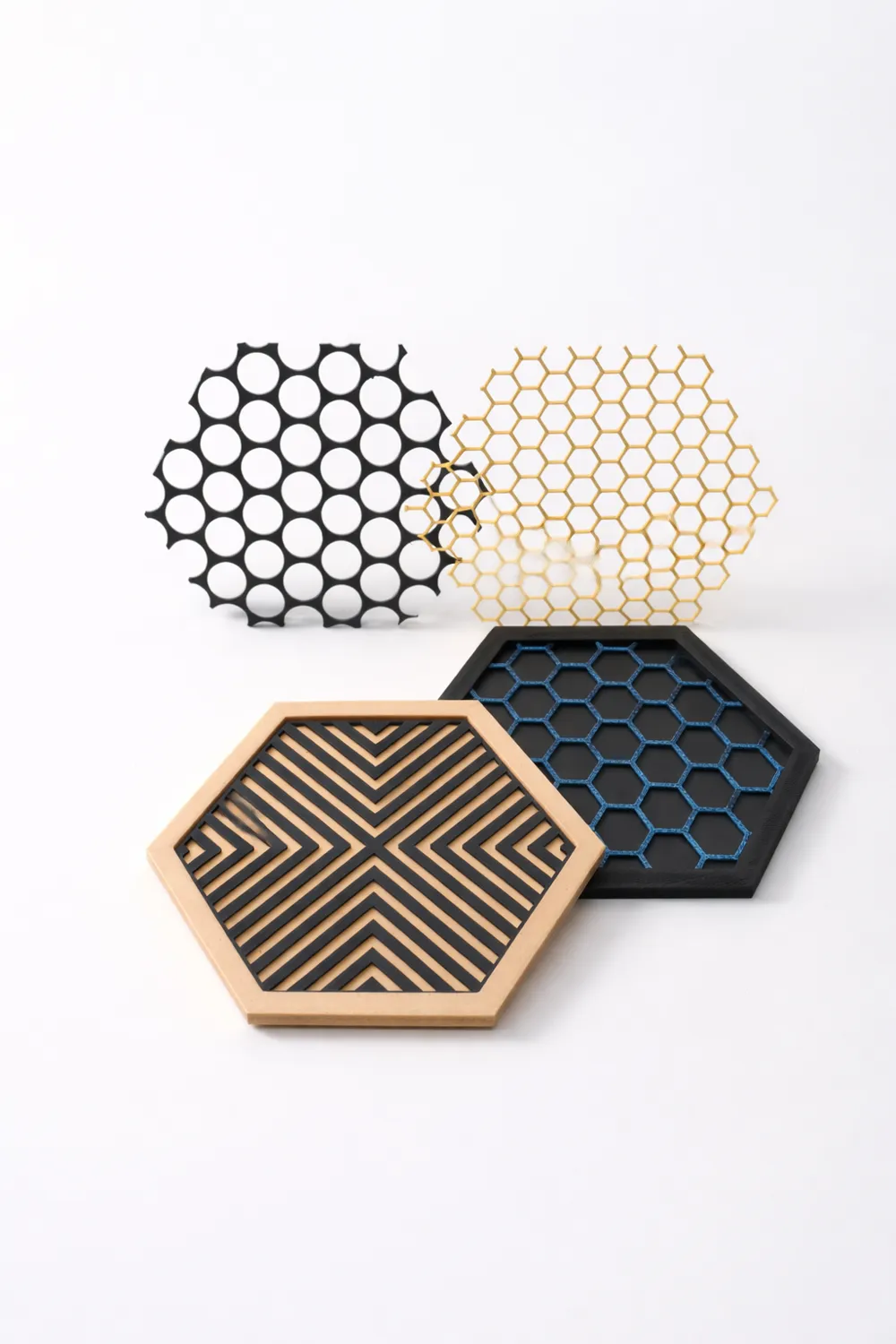 HexaSwap Coasters – Modular Pattern System - Free 3D Print Model ...