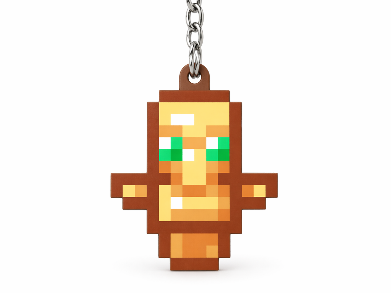 Minecraft totem keychain