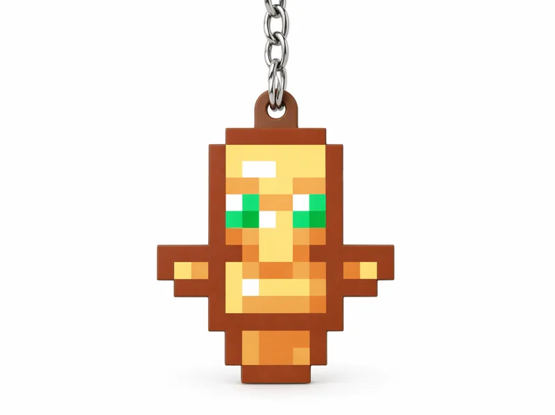 Minecraft totem keychain