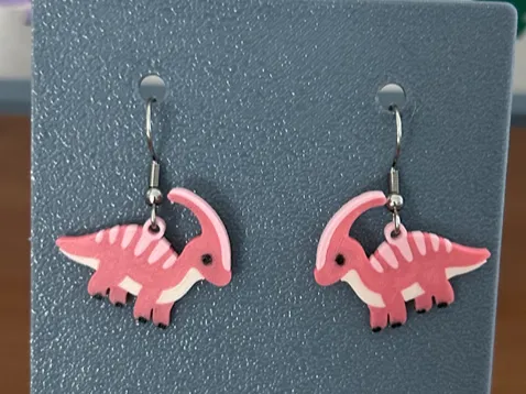 dinosaur earrings