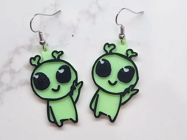 Alien Earrings