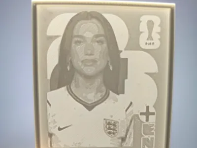 Dua Lipa 3D Sticker (Panini Album 2026)