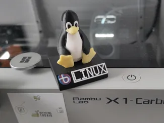 Tux Linux Basis + Linux Icon|Remix