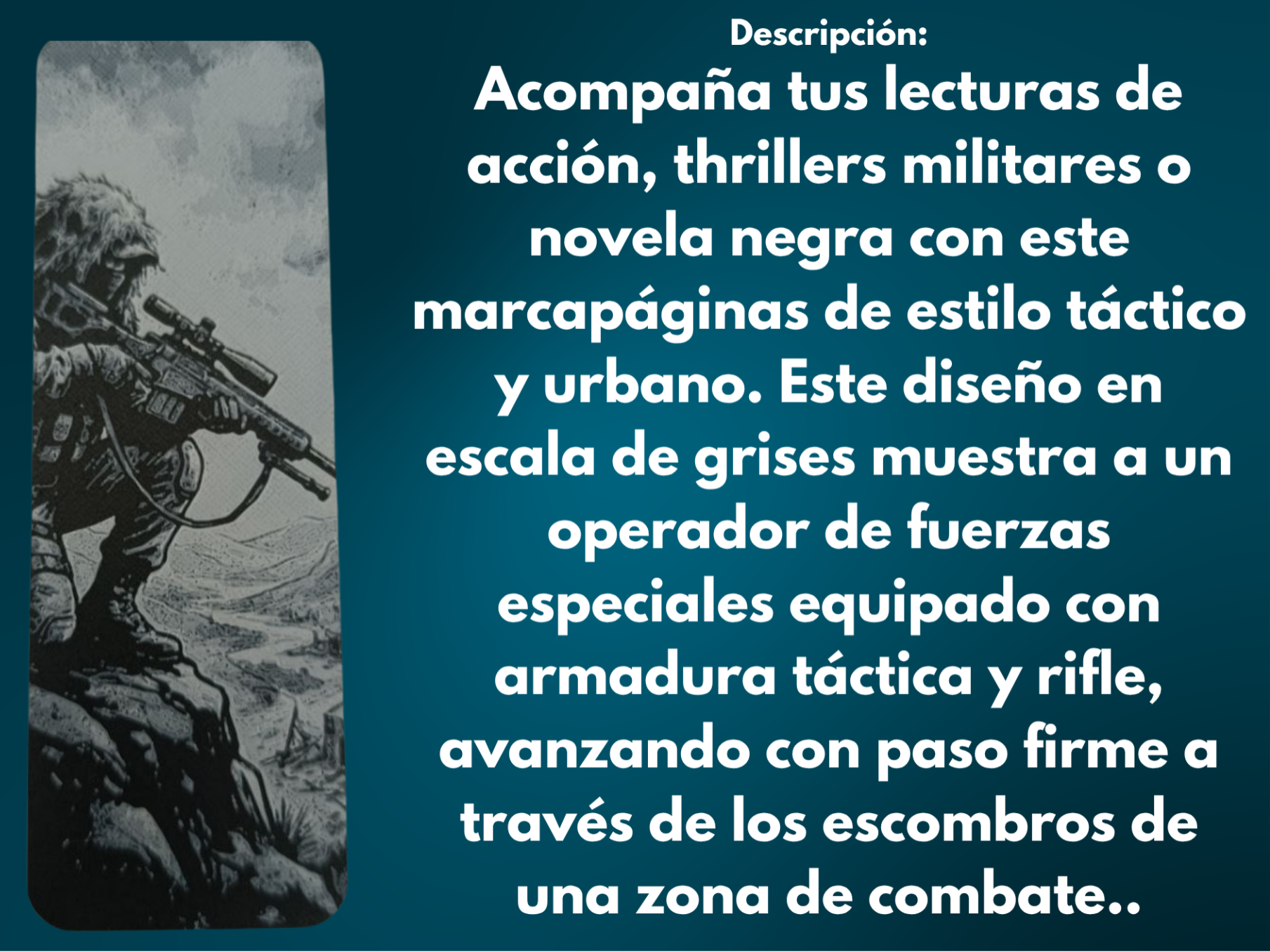 Marcapáginas Francotirador de Reconocimiento