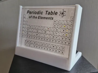 periodic table in acrylic display frame stand
