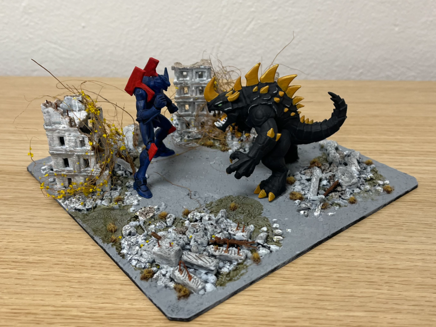 Battle in the ruins