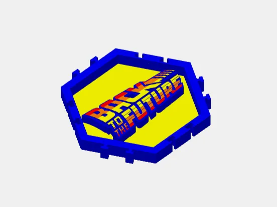 Back To The Future Hexagon Sign