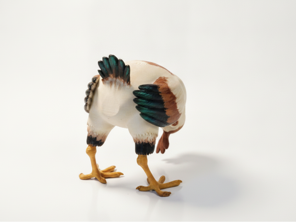 Chicken Butt Figurine Animal Sculpture