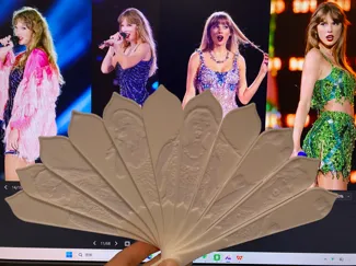 泰勒・斯威夫特（Taylor Swift）浮雕扇子