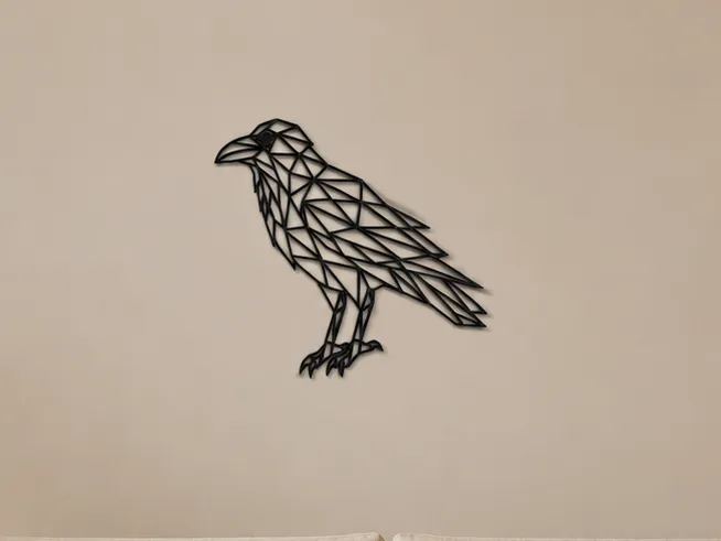 Geometric Raven Wall Art