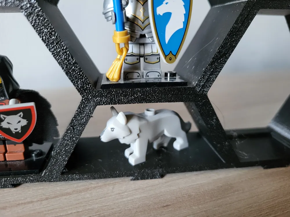 Low cost hexagonal minifigures display - Free 3D Print Model - MakerWorld