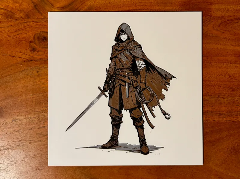 Edge of the Hunt - fantasy character ttrpg poster