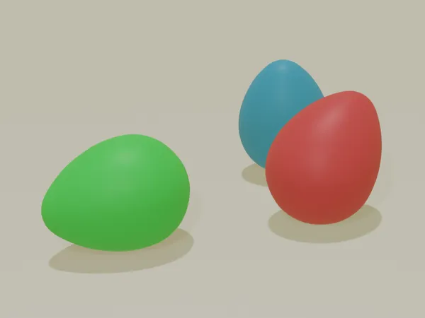 Œuf de Pâques réaliste