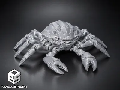 Flexi Poseable Articulated Mech Crab