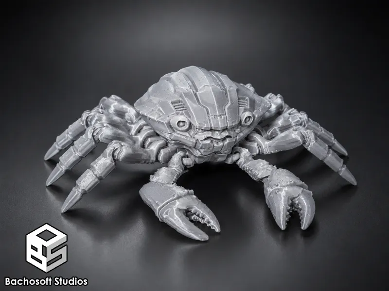 Flexi Poseable Articulated Mech Crab