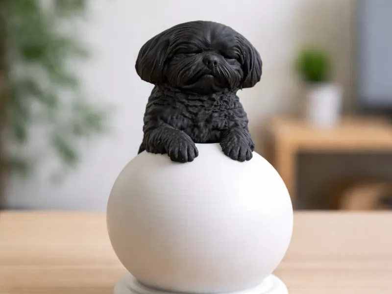 Lampada Decorativa a forma di Cane Shih Tzu
