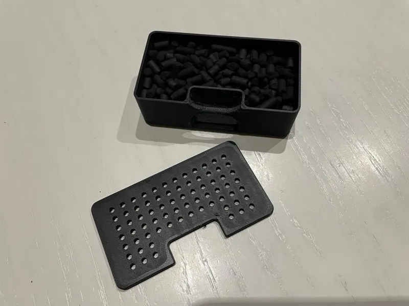 Refillable Carbon Filter Box with handle for Bambu Lab X1 Series