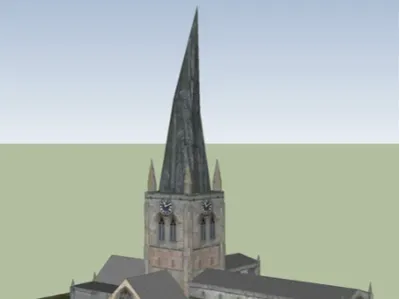 Crooked spire model (Chesterfield)