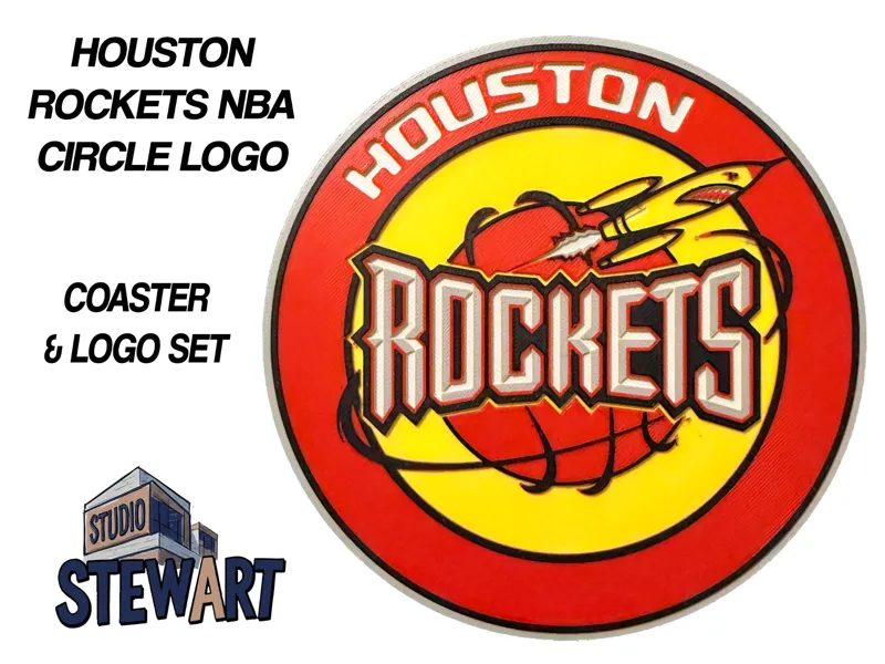 Houston Rockets NBA LOGO - COASTER/OFFICE SIGN