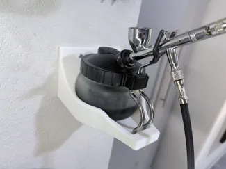 Airbrush Cleaning Pot Wall Mount