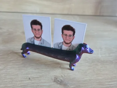 Wiener Dog Desk Photo Stand