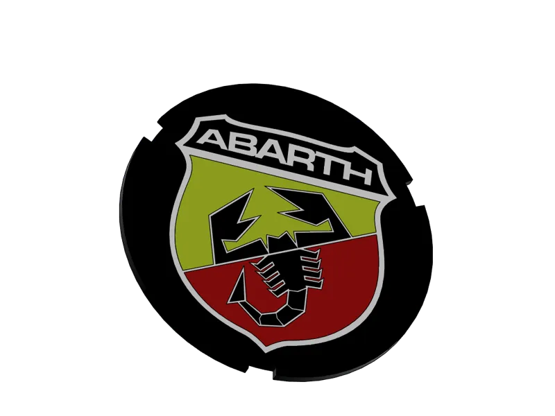 Inserto portabicchieri posteriori per 500 Abarth