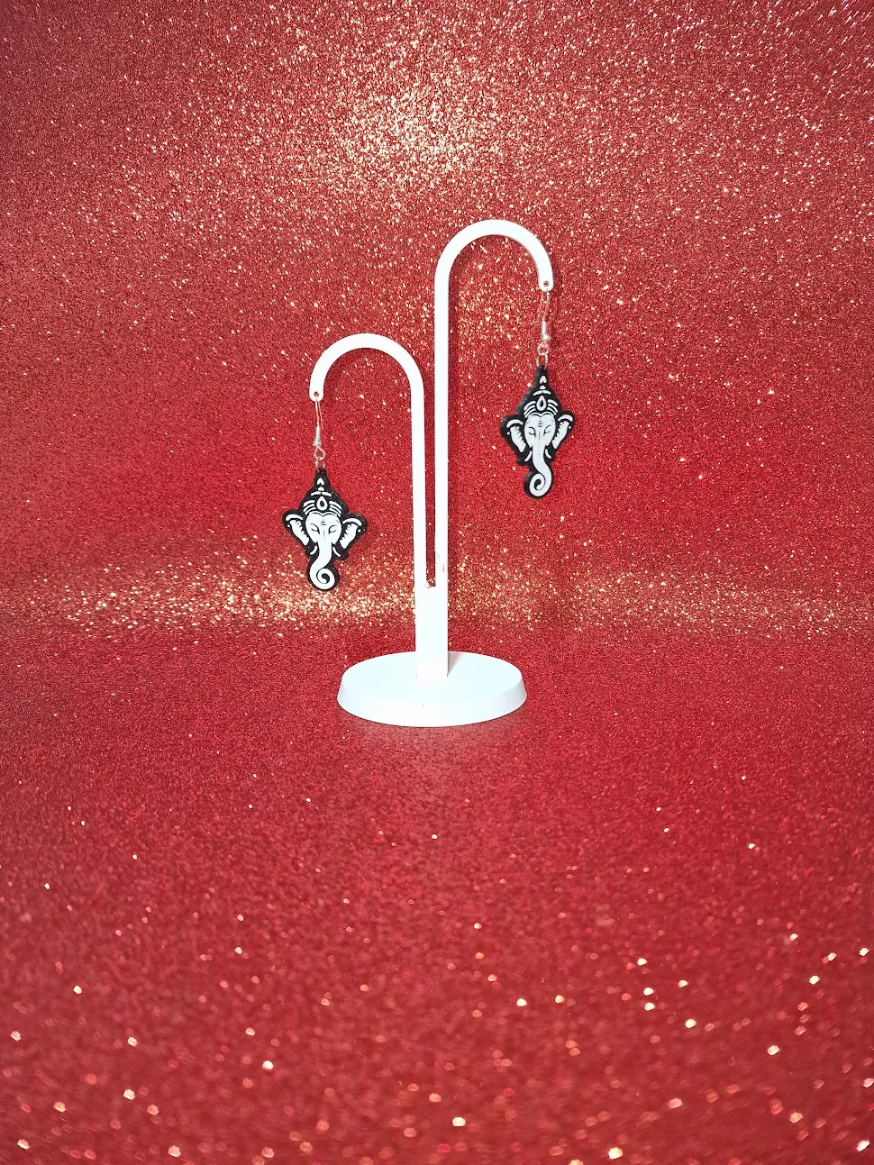Ganesha earrings view 3