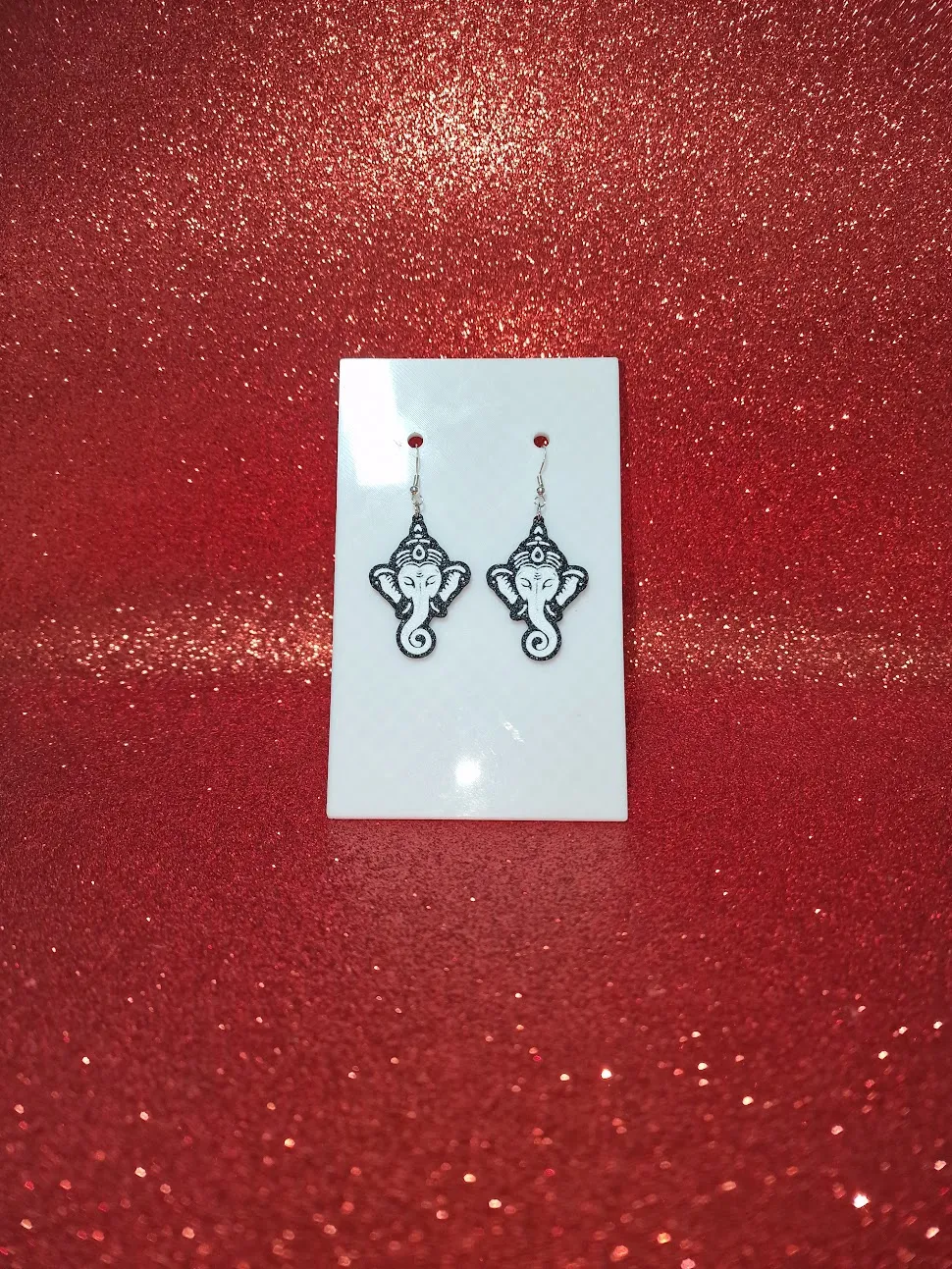 Ganesha earrings view 2