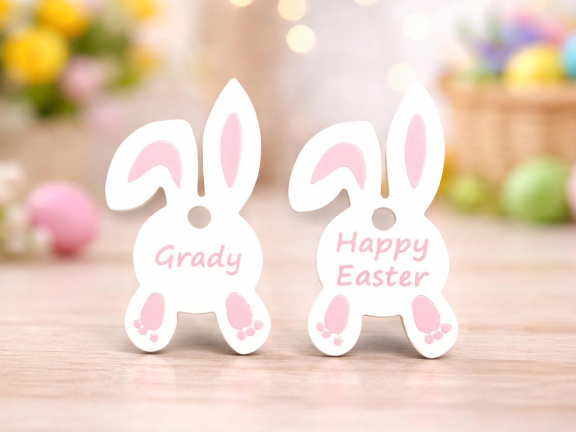 Adorable Little Customizable Bunny Shaped Tags!