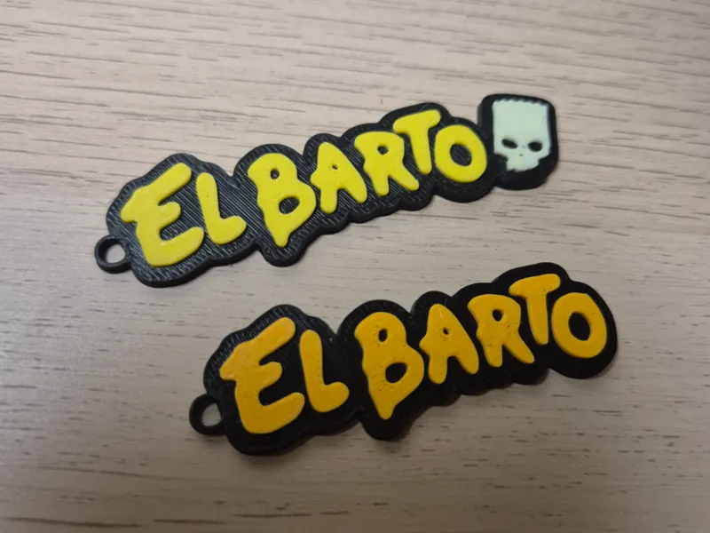 El Barto keychain