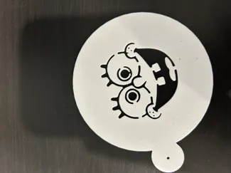 spongebob latte art